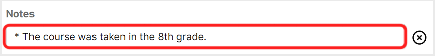 Note the grade level