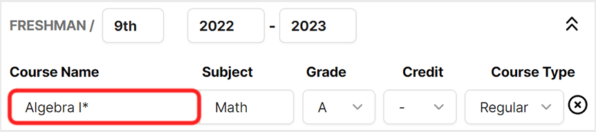 Enter Class Name