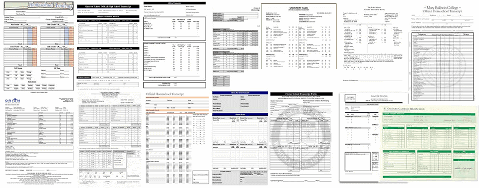 Homeschool High School Transcript: Sample Guide