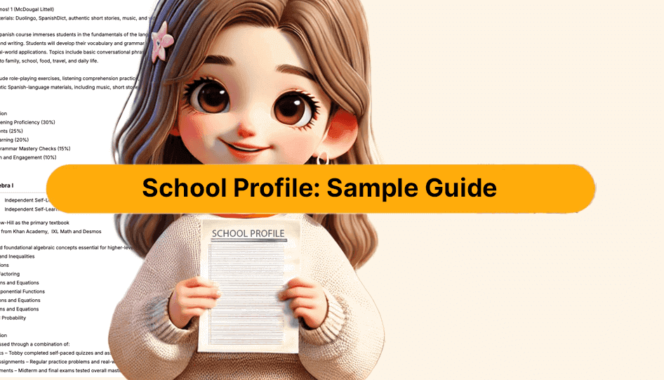Homeschool School Profile Sample Guide homeschool-school-profile-sample-guide